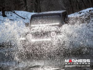 Jeep Wrangler JL LED Light Bar w/ Bracket - 50" - Amber Flood